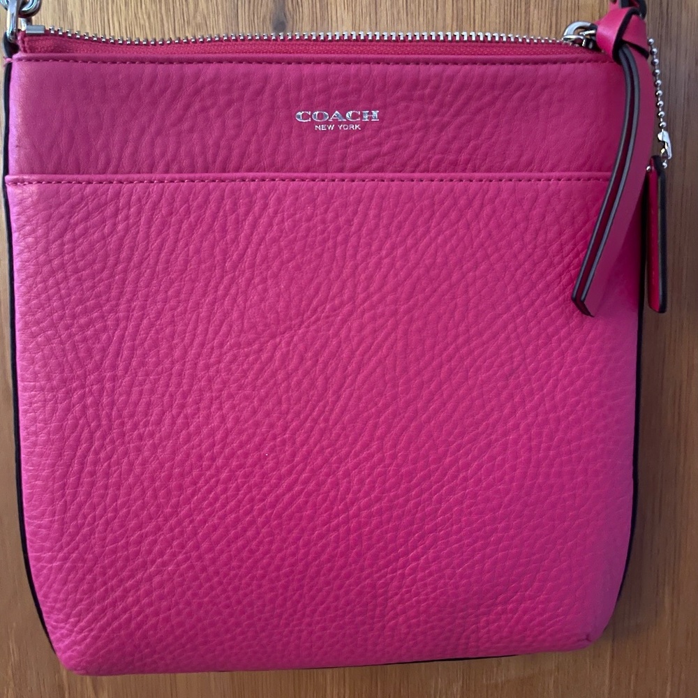 Hot Pink Coach Over the Shoulder Bag
